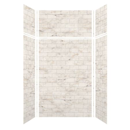 A large image of the Transolid SWKX48367224 Biscotti Marble Subway Tile