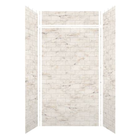 A large image of the Transolid SWKX48368412 Biscotti Marble Subway Tile
