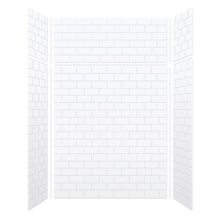 A large image of the Transolid SWKX60367224 White Subway Tile