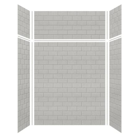 A large image of the Transolid SWKX60367224 Grey Beach Subway Tile