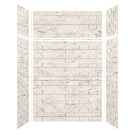A large image of the Transolid SWKX60367224 Biscotti Marble Subway Tile