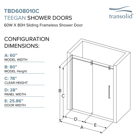 A large image of the Transolid TBD608010L-T Alternate Image