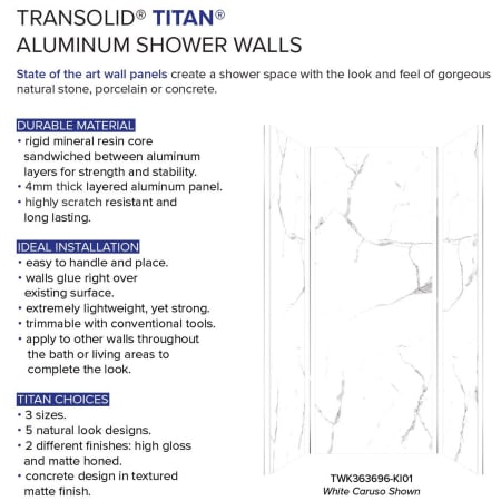 A large image of the Transolid TWK363696-G Alternate Image
