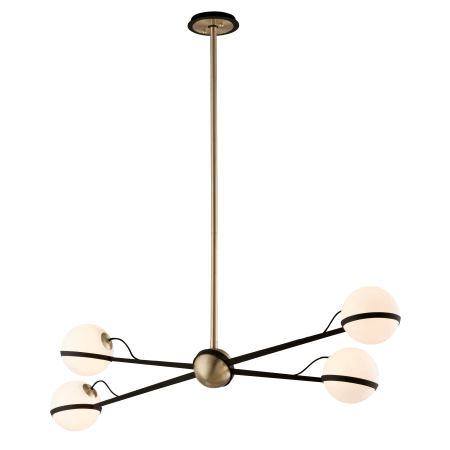 A large image of the Troy Lighting F5307 Textured Bronze and Brushed Brass