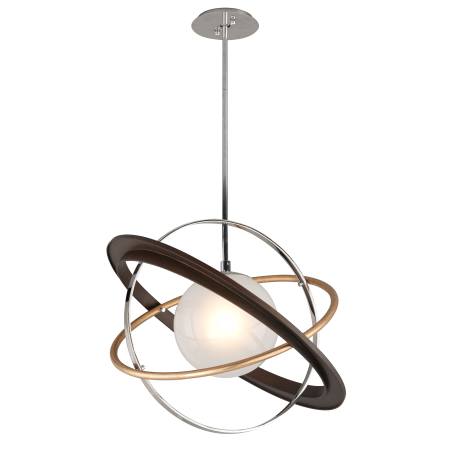A large image of the Troy Lighting F5511 Bronze / Gold Leaf / Polished Stainless