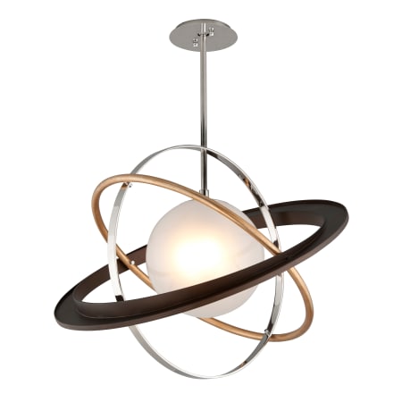 A large image of the Troy Lighting F5513 Bronze / Gold Leaf / Polished Stainless