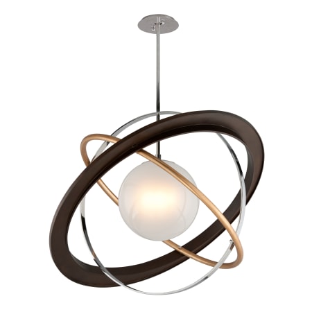 A large image of the Troy Lighting F5514 Bronze / Gold Leaf / Polished Stainless