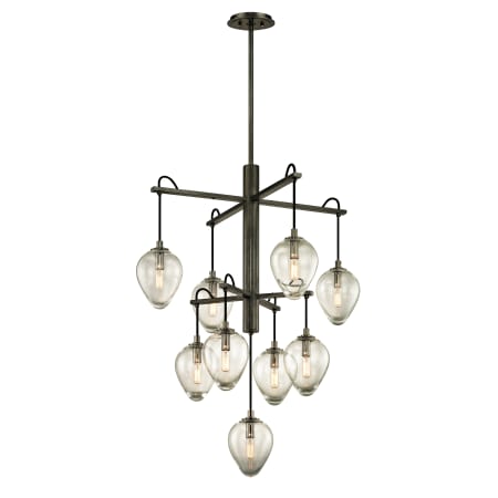 A large image of the Troy Lighting F6207 Gunmetal / Smoked Chrome