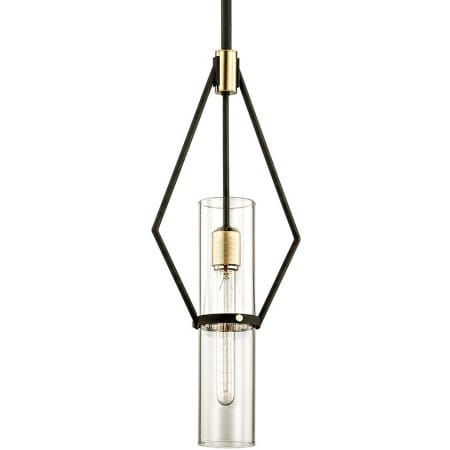 A large image of the Troy Lighting F6314 Textured Bronze / Brushed Brass