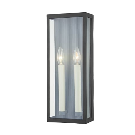 A large image of the Troy Lighting B1032 Texture Black / Weathered Zinc