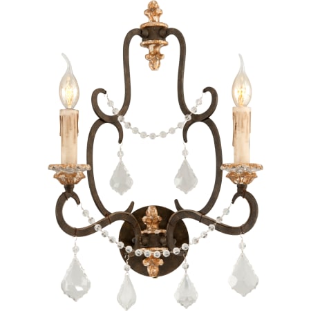 A large image of the Troy Lighting B3512 Parisian Bronze with Distressed Gold Leaf