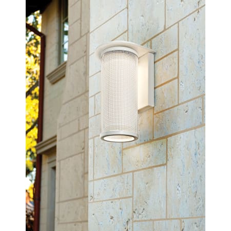 Troy Lighting B3741MB Matte Black Hive 1 Light 9 Outdoor Wall Sconce with Metal Mesh Shade LightingDirect