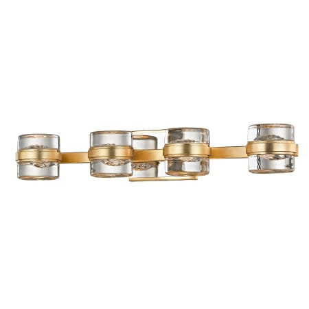 A large image of the Troy Lighting B5684 Gold Leaf / Polished Chrome Accents