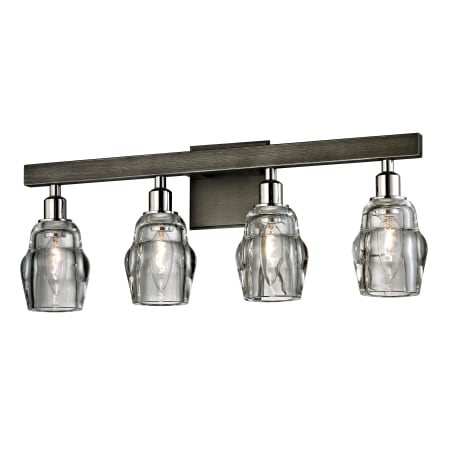 A large image of the Troy Lighting B6004 Graphite / Polished Nickel