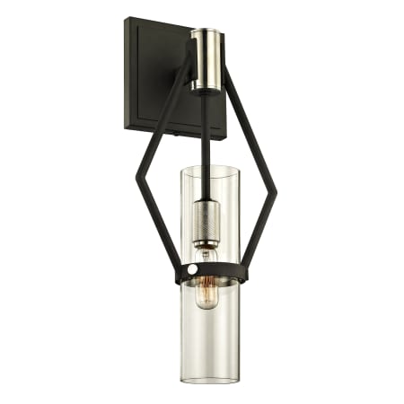 A large image of the Troy Lighting B6321 Textured Black / Polished Nickel