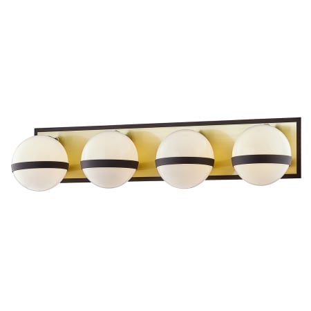 A large image of the Troy Lighting B7474 Textured Bronze Brushed Brass