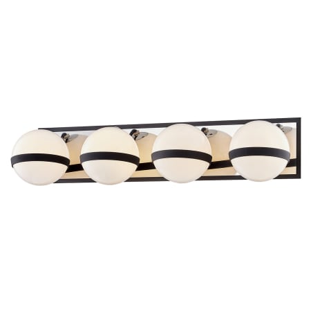 A large image of the Troy Lighting B7474 Carbide Black / Polished Nickel Accents