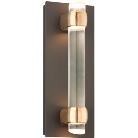 A large image of the Troy Lighting BL3753 Bronze With Aged Brass Accents