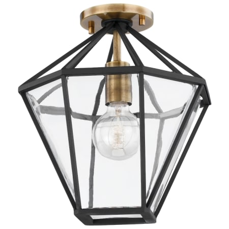 A large image of the Troy Lighting C8211 Patina Brass / Textured Black