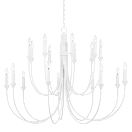 A large image of the Troy Lighting F1018 Gesso White