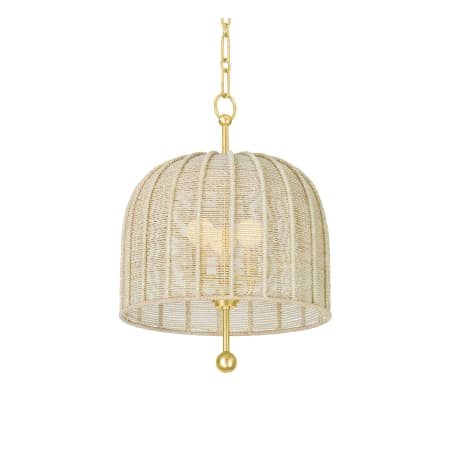 A large image of the Troy Lighting F1615 Vintage Gold Leaf