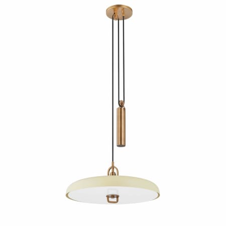 A large image of the Troy Lighting F1618 Patina Brass / Soft Sand