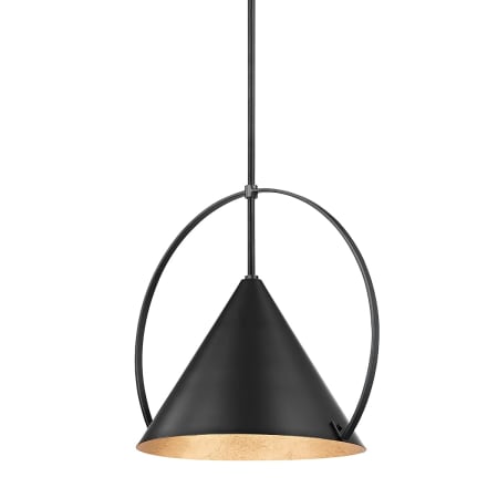 A large image of the Troy Lighting F1818 Gold Leaf / Soft Black