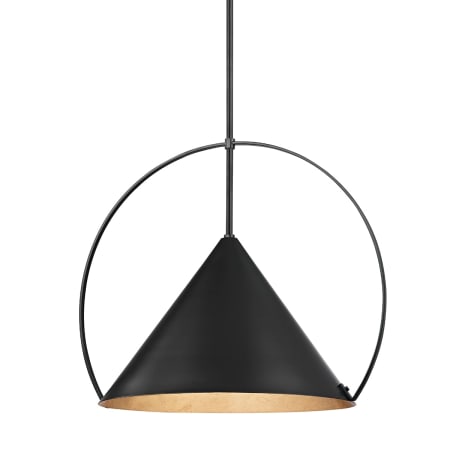 A large image of the Troy Lighting F1824 Gold Leaf / Soft Black