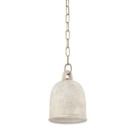 A large image of the Troy Lighting F2708 Patina Brass / White Ceramic