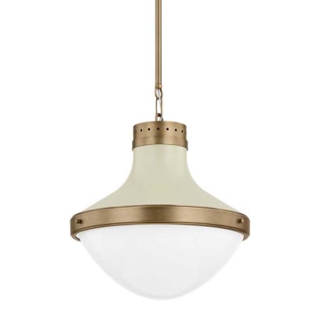 A large image of the Troy Lighting F3117 Patina Brass / Soft Sand