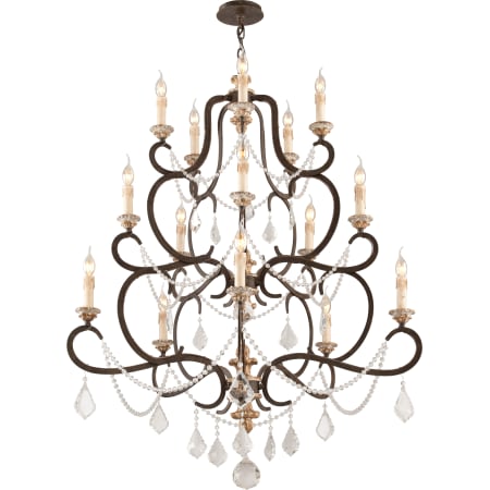A large image of the Troy Lighting F3517 Parisian Bronze with Distressed Gold Leaf