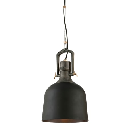 A large image of the Troy Lighting F3545 Old Silver With Aged Brass Accents