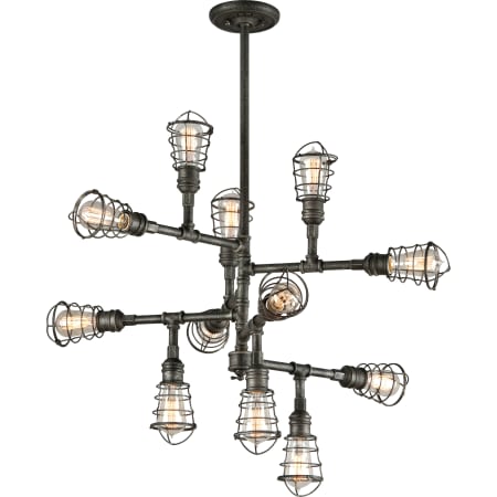 A large image of the Troy Lighting F3817 Old Silver