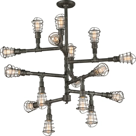 A large image of the Troy Lighting F3818 Old Silver