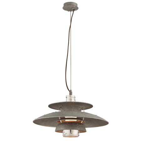 A large image of the Troy Lighting F4734 Aviation Gray and Vintage Aluminum