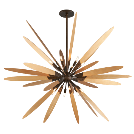 A large image of the Troy Lighting F5278 Bronze with Satin Leaf