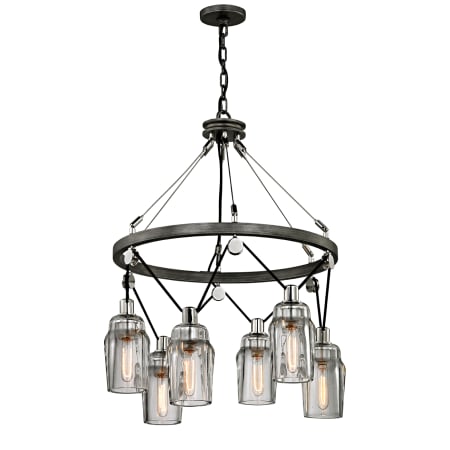 A large image of the Troy Lighting F5996 Graphite / Polished Nickel