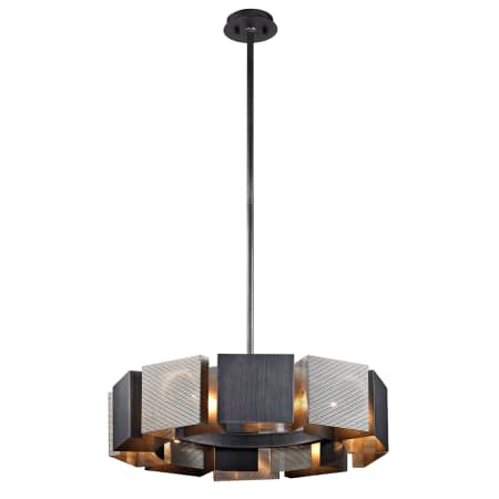 A large image of the Troy Lighting F6045 Graphite / Satin Nickel
