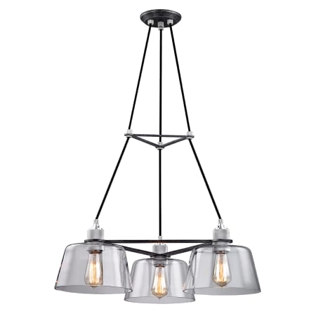 A large image of the Troy Lighting F6153 Old Silver / Polished Aluminum