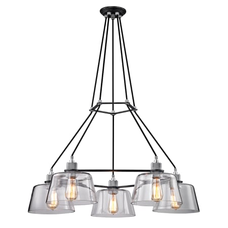 A large image of the Troy Lighting F6155 Old Silver / Polished Aluminum