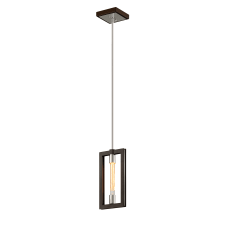 A large image of the Troy Lighting F6183 Bronze / Polished Stainless Steel