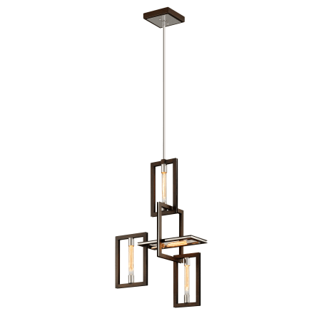 A large image of the Troy Lighting F6184 Bronze / Polished Stainless Steel