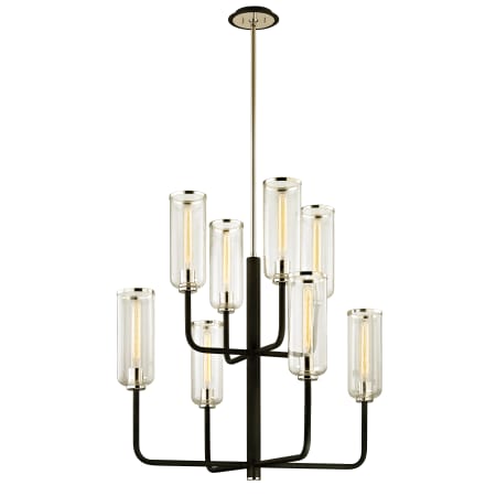 A large image of the Troy Lighting F6278 Carbide Black / Polished Nickel