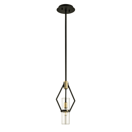 A large image of the Troy Lighting F6313 Textured Bronze / Brushed Brass