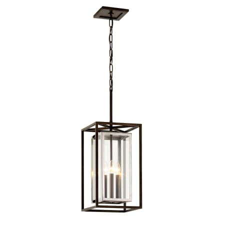A large image of the Troy Lighting F6517 Bronze / Polished Stainless Steel