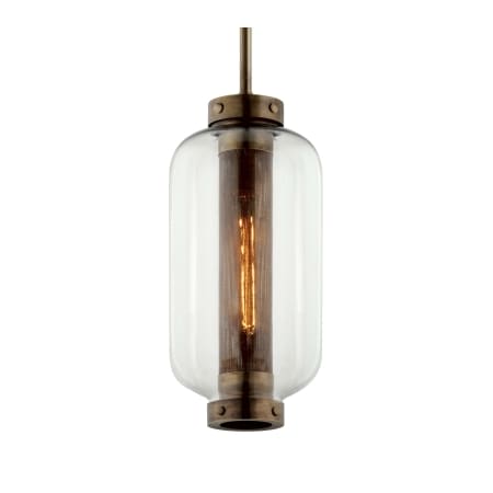 A large image of the Troy Lighting F7037 Vintage Brass