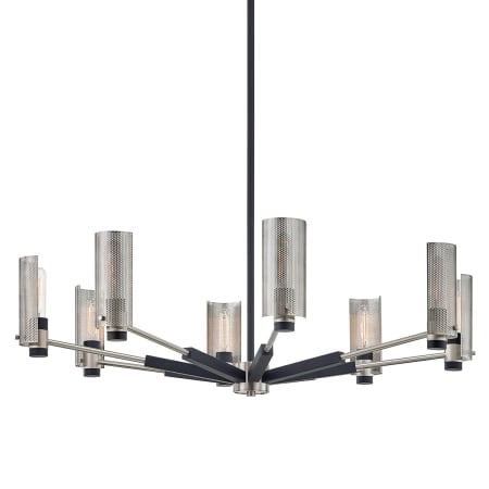 A large image of the Troy Lighting F7118 Carbide Black with Satin Nickel Accents