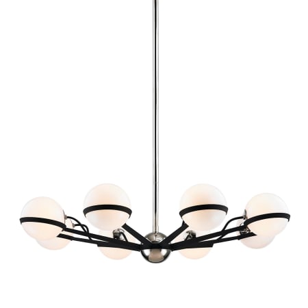A large image of the Troy Lighting F7164 Carbide Black with Polished Nickel Accents