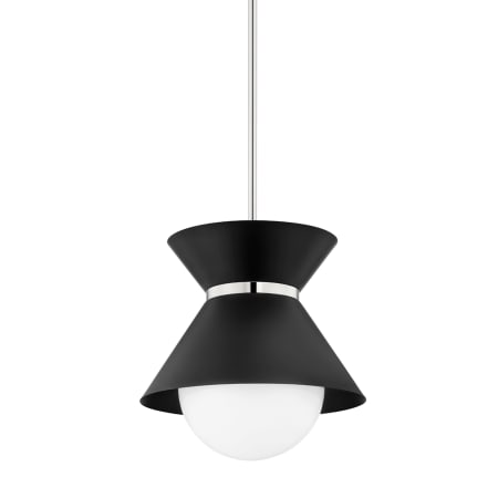 A large image of the Troy Lighting F8615 Soft Black / Polished Nickel