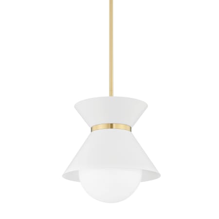 A large image of the Troy Lighting F8615 Soft White / Patina Brass